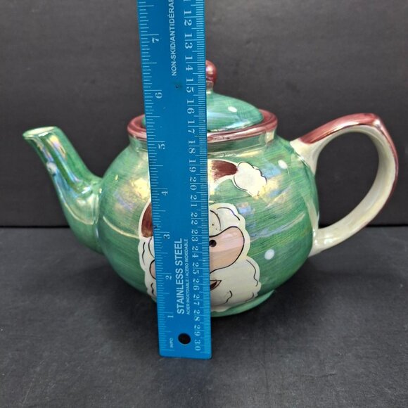 The Hudson's Bay Co. Christmas Street Hand Painted Teapot 8 cup Made in Thailand - Picture 6 of 16